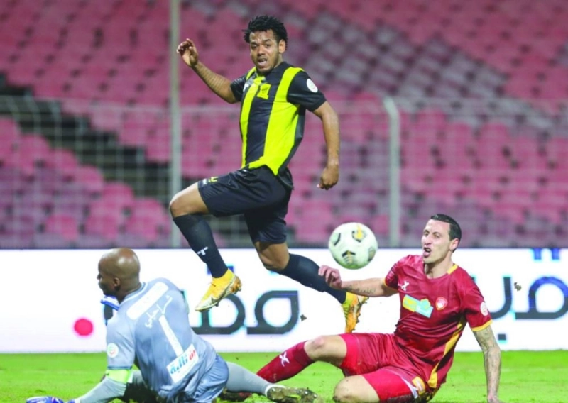من مباراة ضمك والاتحاد (مكة)