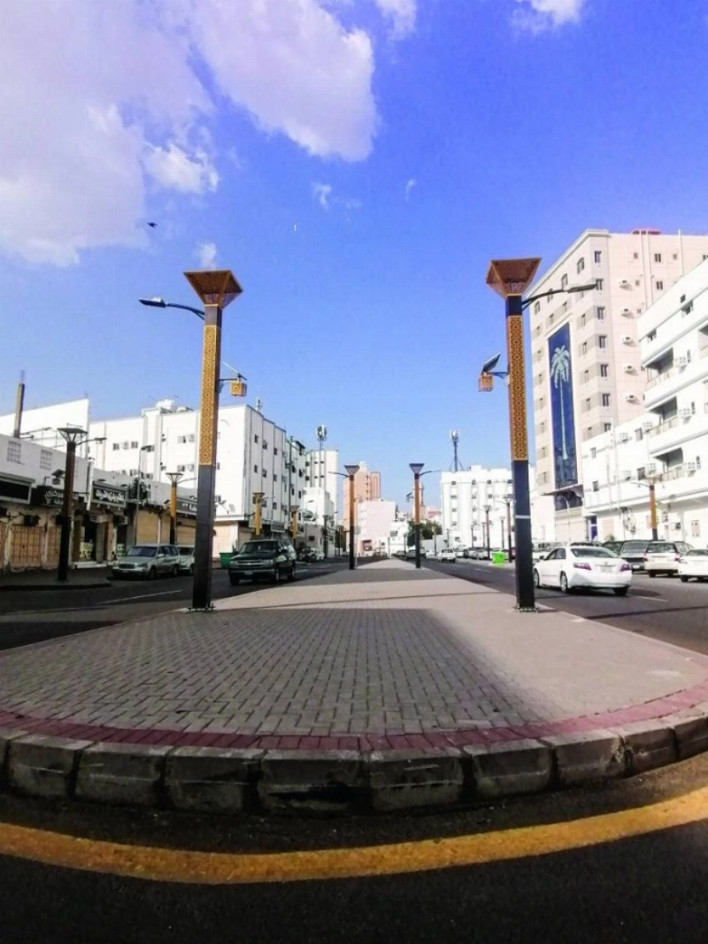 تزيين حي الخنساء في العاصمة المقدسة (أنس الحارثي)
