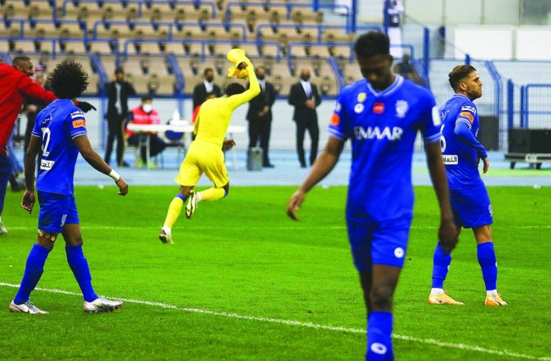 من مباراة الهلال والنصر في نهائي السوبر (مكة)