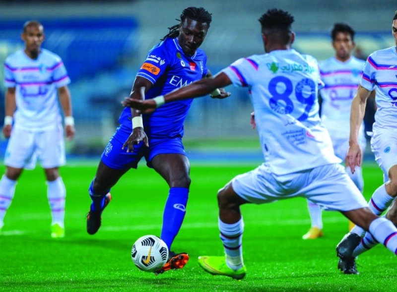 قوميز في إحدى الهجمات الهلالية (إعلامي الهلال)