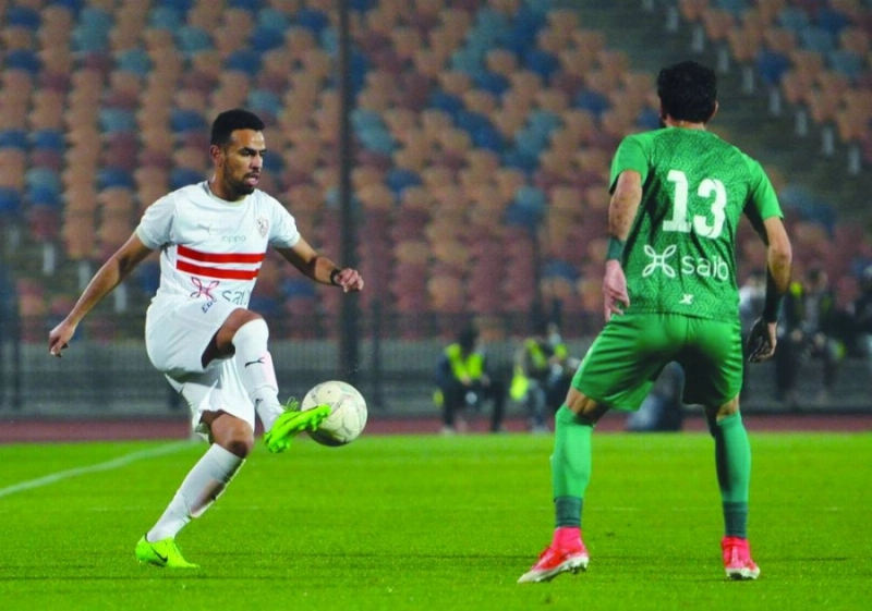 من مباراة الزمالك والاتحاد السكندري (تويتر)