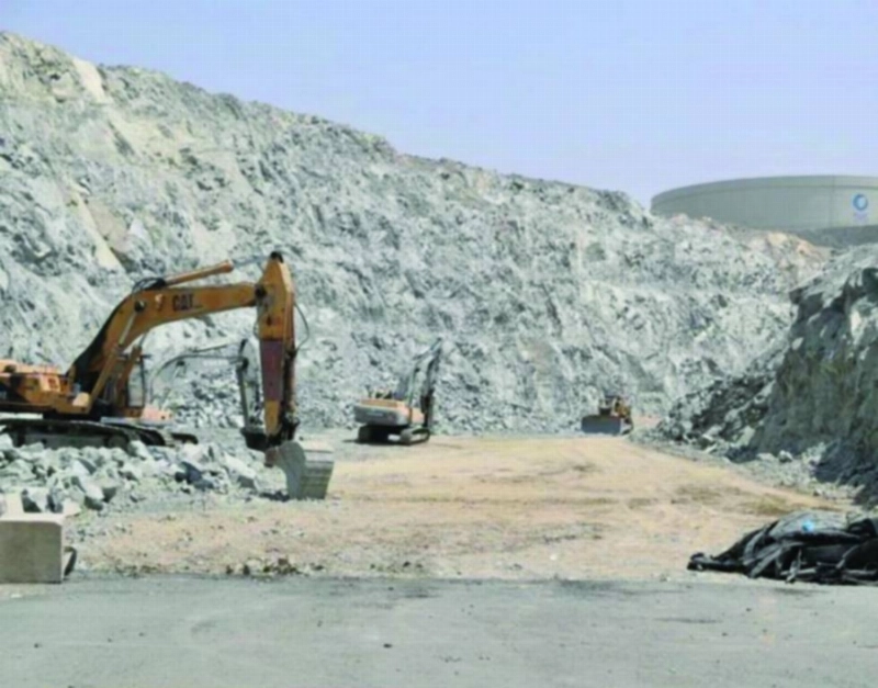 من أعمال الطريق الدائري الثالث