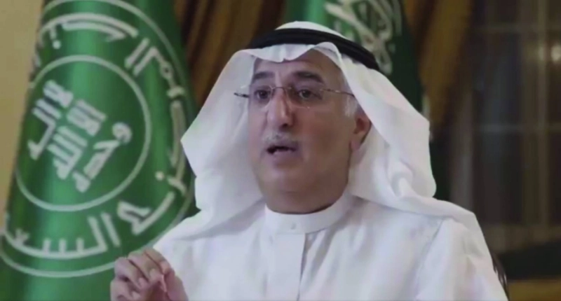 المبارك خلال إلقاء كلمته (مكة)