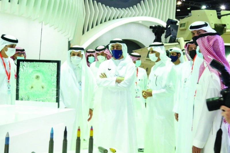 من الجناح السعودي (هيئة الصناعات العسكرية )