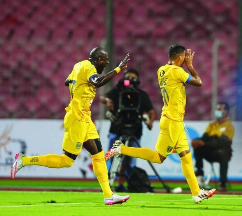 فرحة التعاون بالهدف الأول في الوحدة (موقع الدوري)