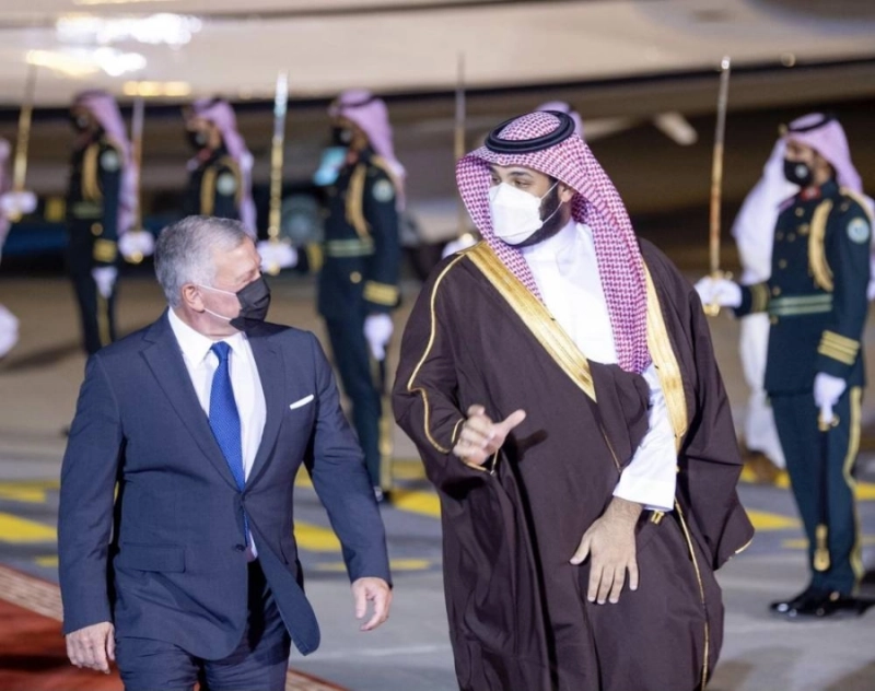ملك الأردن يصل إلى الرياض (واس)
