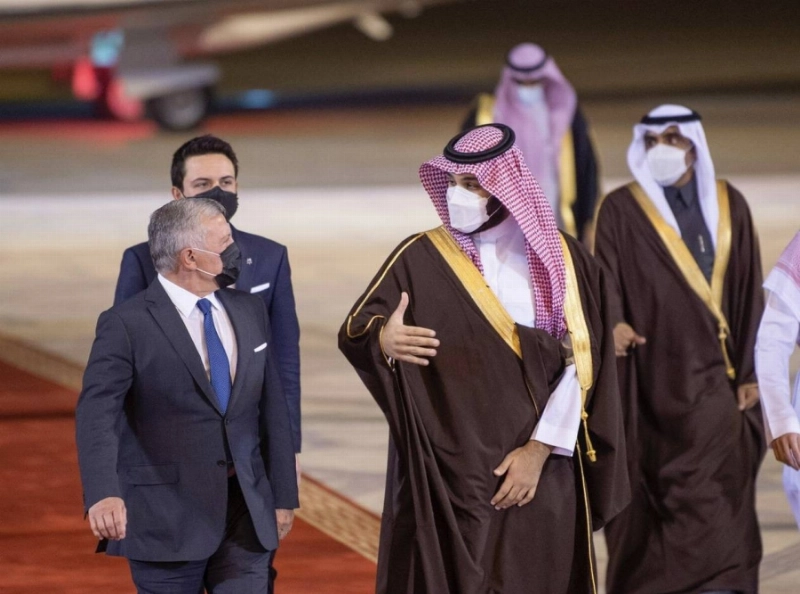 ملك الأردن يصل إلى الرياض (واس)