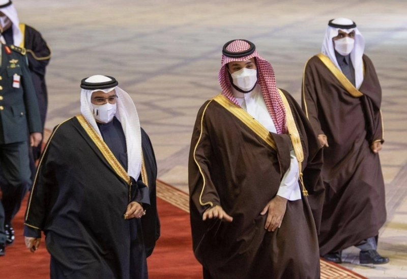 ولي عهد مملكة البحرين يصل إلى الرياض (واس)