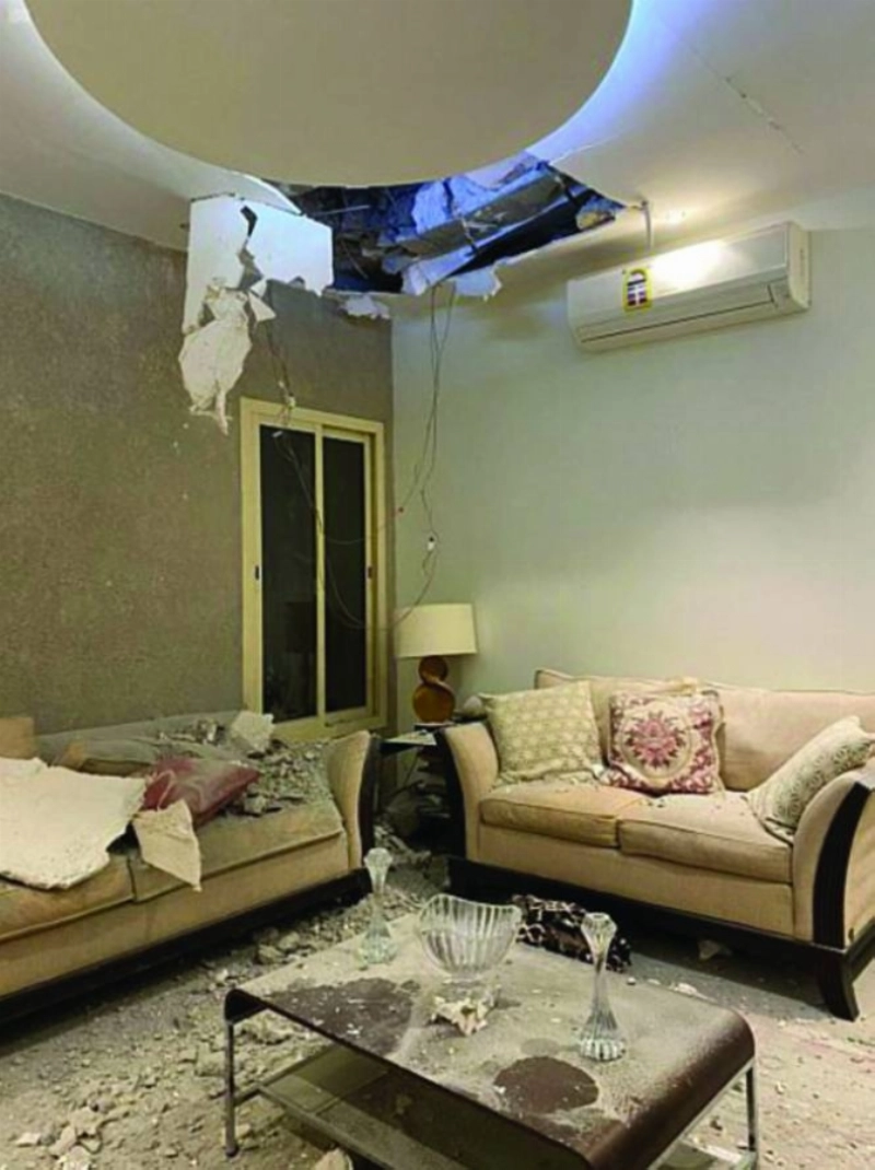 منزل بالرياض تعرض لتليفيات في اعتداء سابق (واس)
