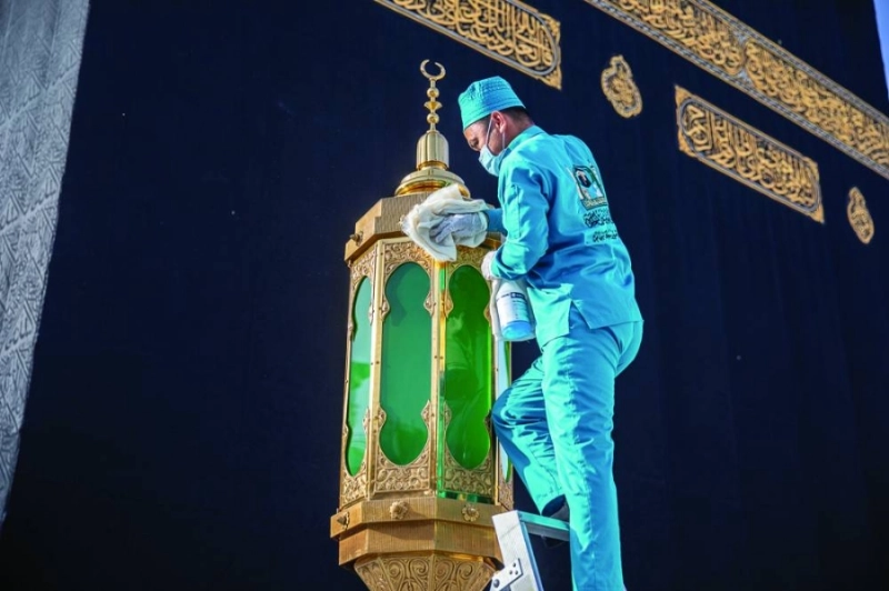 تلميع فوانيس حجر إسماعيل (مكة)