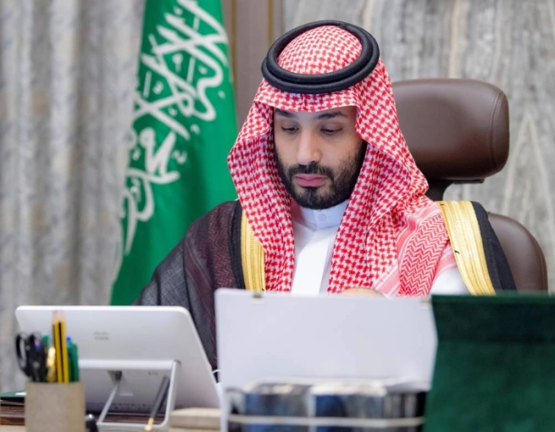 ولي العهد خلال جلسة مجلس الوزراء