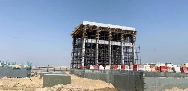 من أعمال مشروع تصريف مياه الأمطار (مكة)