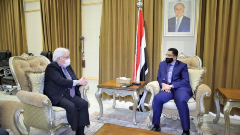 وزير الخارجية اليمني والمبعوث الأممي (مكة)