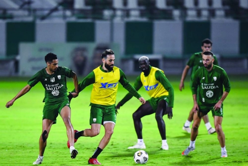 من تدريبات الأهلي أمس (إعلام الأهلي)