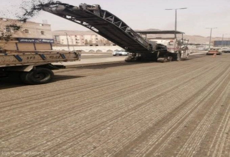 من عمليات تأهيل الطرق (مكة)