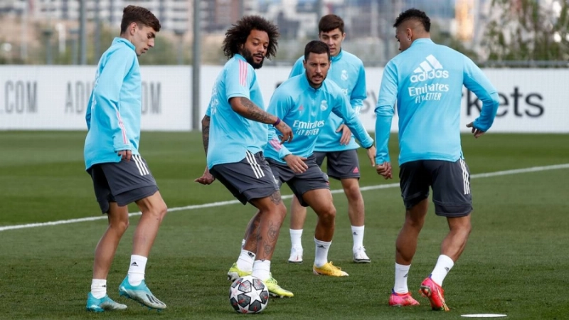 تحضيرات ريال مدريد لمواجهة ليفربول (موقع ريال مدريد)