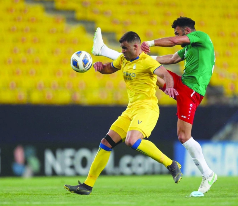 النصر والوحدات الأردني أمس (مكة)