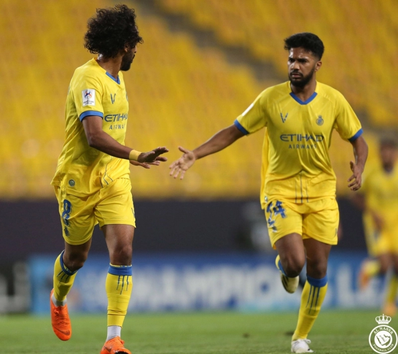 الغنام والصليهم سجلا هدفين للنصر أمس (إعلامي النصر)