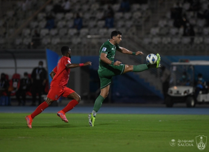 عمر السومة تكفل بهدف الأهلي أمس (إعلامي الأهلي)