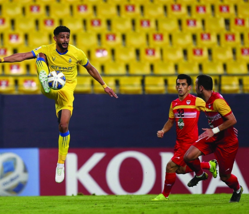 النصر وفولاد في المباراة الأولى (إعلامي النصر)