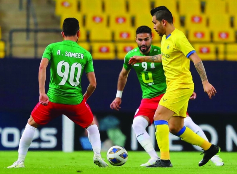 النصر والوحدات أمس (إعلامي النصر)