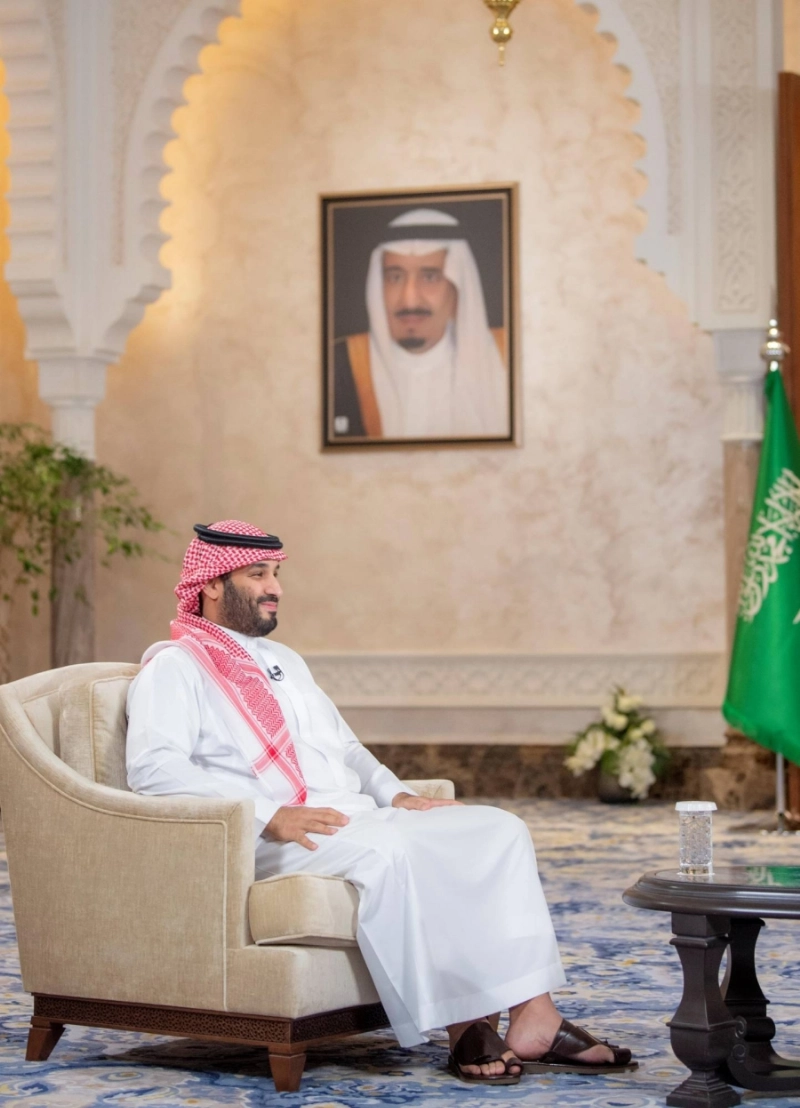 ولي العهد خلال حديثه عن إنجازات رؤية 2030 (واس)