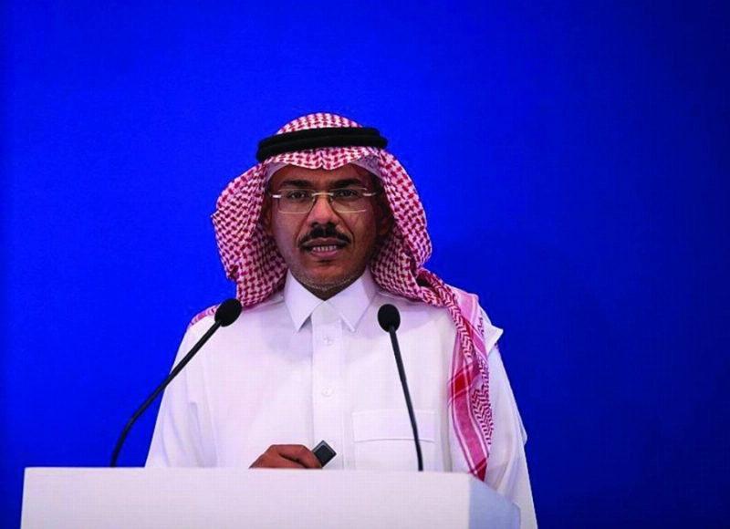 محمد العبدالعالي متحدثا خلال المؤتمر (مكة)