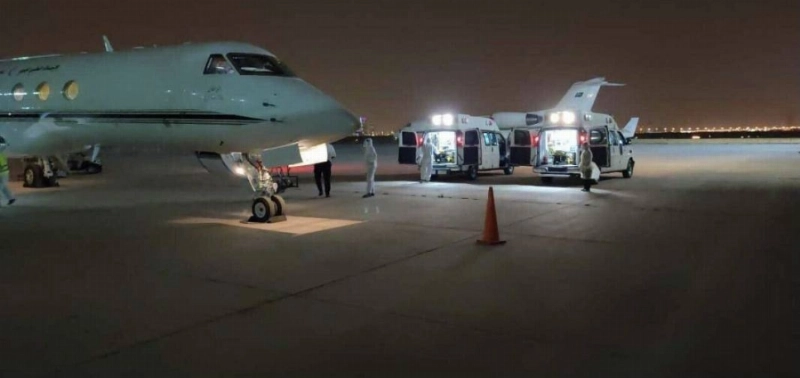 الإخلاء الطبي الجوي ينجح بنقل عائلة سعودية مصابة بفايروس كورونا من الهند إلى المملكة (واس)