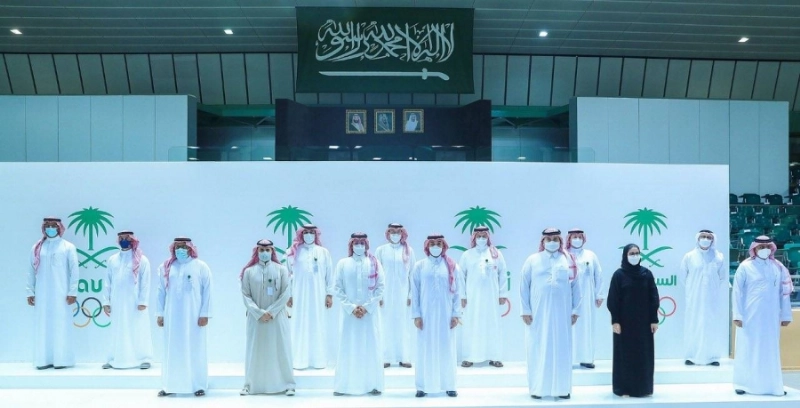 رئيس وأعضاء اللجنة الأولمبية السعودية (مكة)