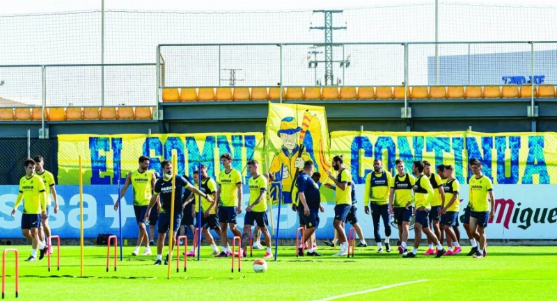 من تحضيرات فياريال لملاقاة مانشستر يونايتد