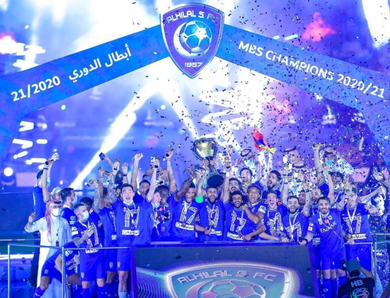 الهلال عقب التتويج (مكة)