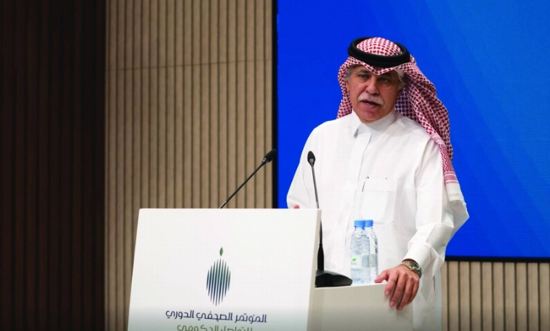 ماجد القصبي خلال المؤتمر (مكة)