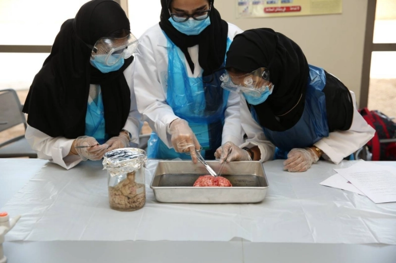 طالبات يتدربن على بعض المهارات الطبية (مكة)