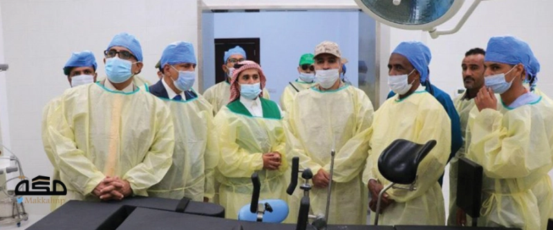 جانب من افتتاح مركز العمليات والعناية في المهرة (واس)