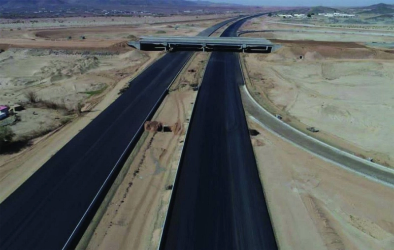 جانب من أعمال الطريق (مكة)