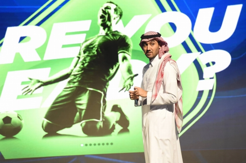 وزير الرياضة خلال الحفل الافتراضي