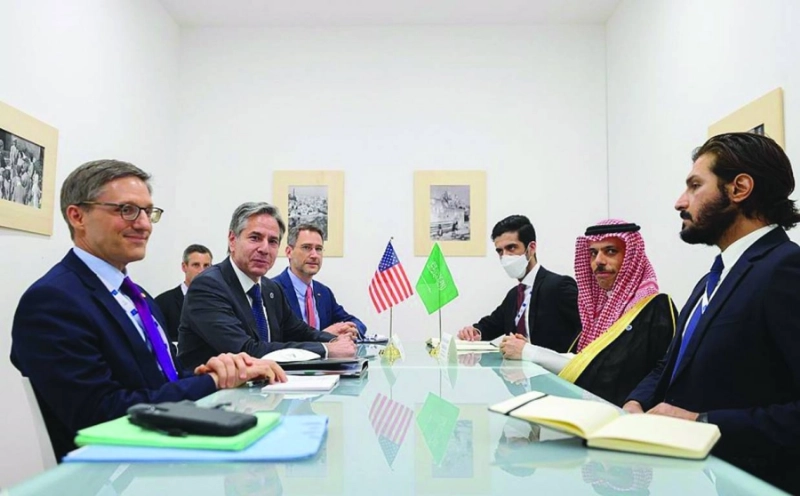 لقاء وزيري الخارجية السعودي والأمريكي (واس)