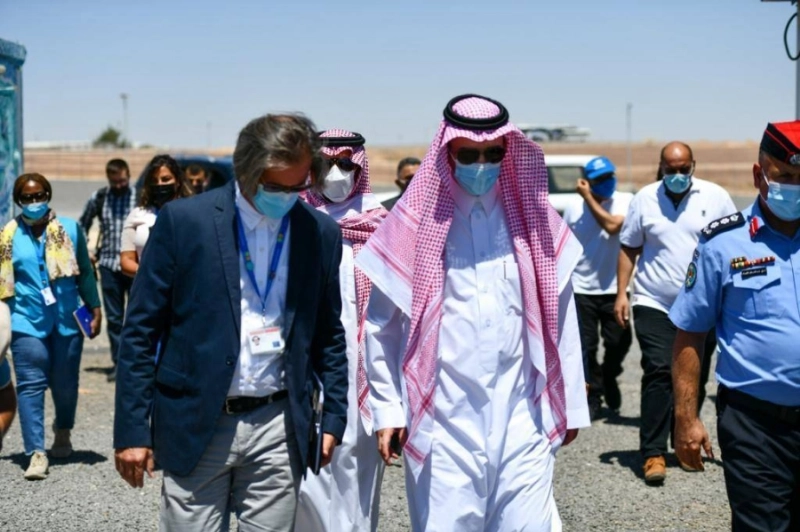 "الصندوق السعودي للتنمية" و"المفوضية السامية لشؤون اللاجئين" يدشنان مشروع تطوير شبكة كهرباء مخيم الأزرق للاجئين السوريين في الأردن