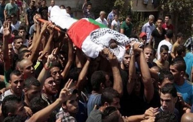 تشييع أحد شهداء فلسطين (مكة)