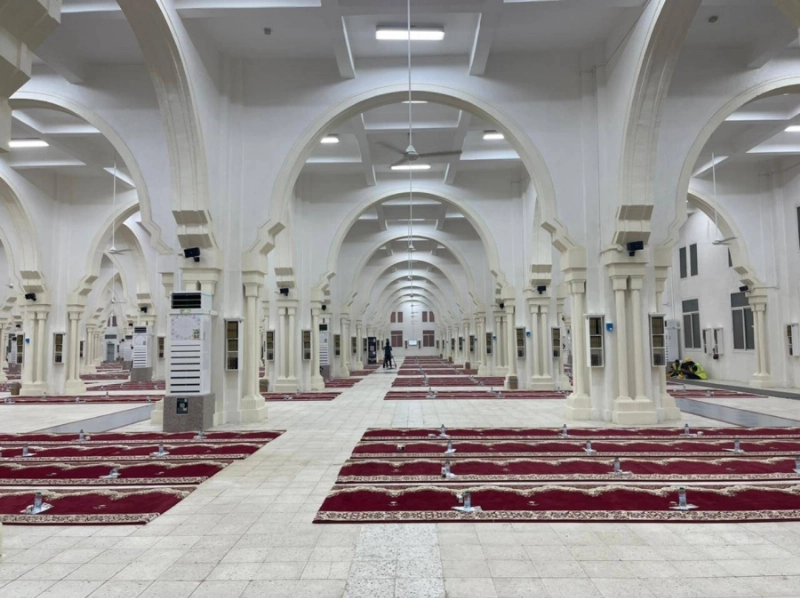 مسجد "المشعر الحرام" بمزدلفة ثالث المشاعر المقدسة.. يتهيأ لاستقبال الحجيج