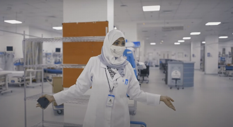 حنان غروي تباشر عملها بالمستشفى (مكة)