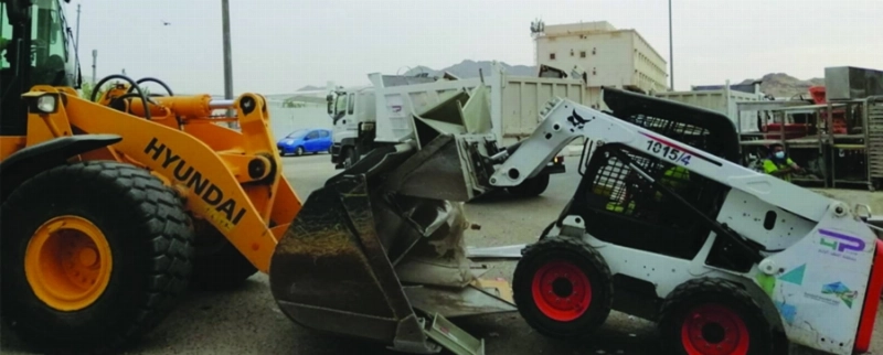 مصادرة بضائع مخالفة بالمعيصم (مكة)