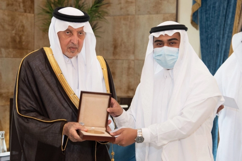 خالد الفيصل خلال التكريم (مكة)