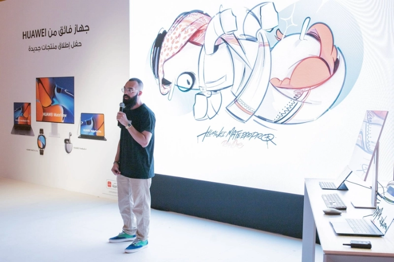 الفنان ضياء رمبو يتحدث عن التقنيات المستخدمة في رسمه على جهاز الميت باد برو