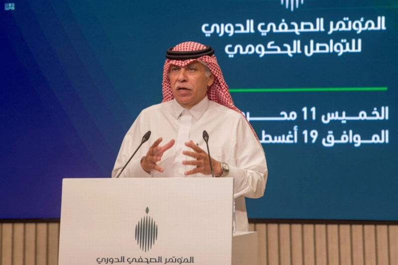 ماجد القصبي متحدثا خلال المؤتمر الصحفي أمس (مكة)