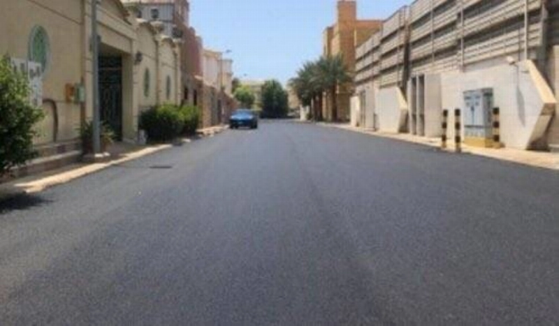 جانب من صيانة الطرق (مكة)