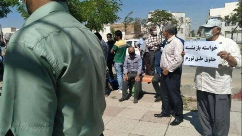 احتجاجات عمالية في طهران (مكة)
