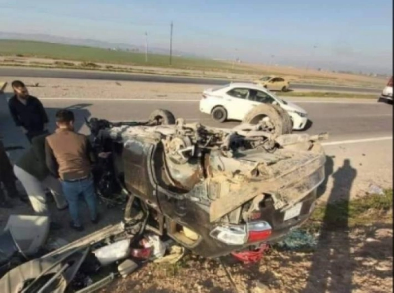 من آثار التفجير الإرهابي في كركوك (مكة)