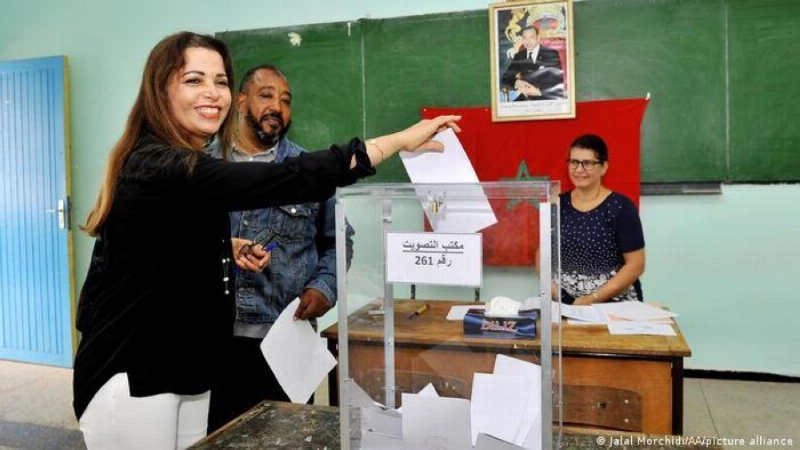 جانب من الانتخابات المغربية (مكة)