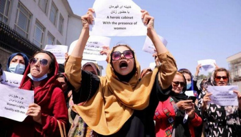 تظاهرة نسائية أفغانية (مكة)